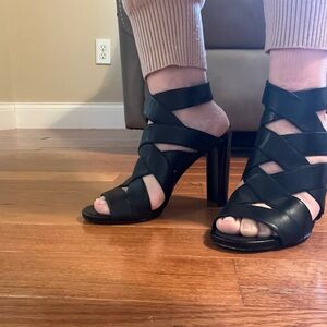 Michael Kors Black Strappy Heels